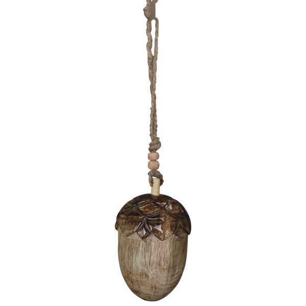 HERBSTDEKO - EICHELN Holz, 12 cm