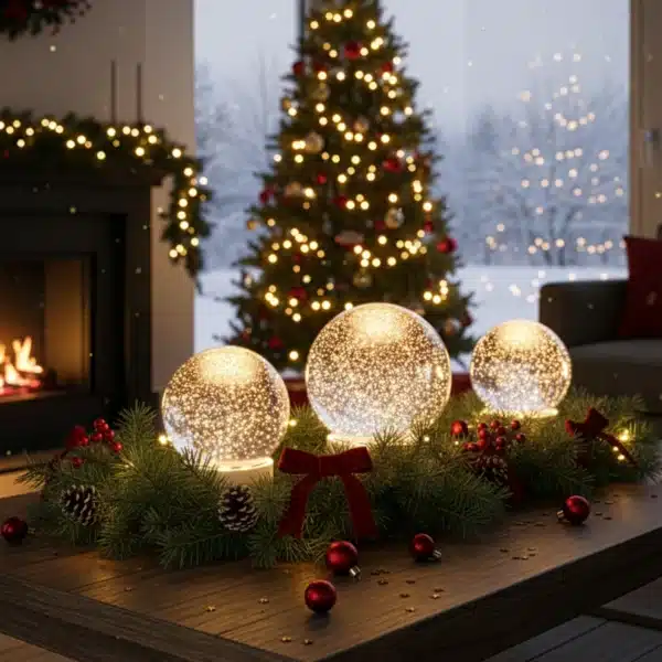 SOMPEX – GLAMOR BAUBLE weiß – 18cm