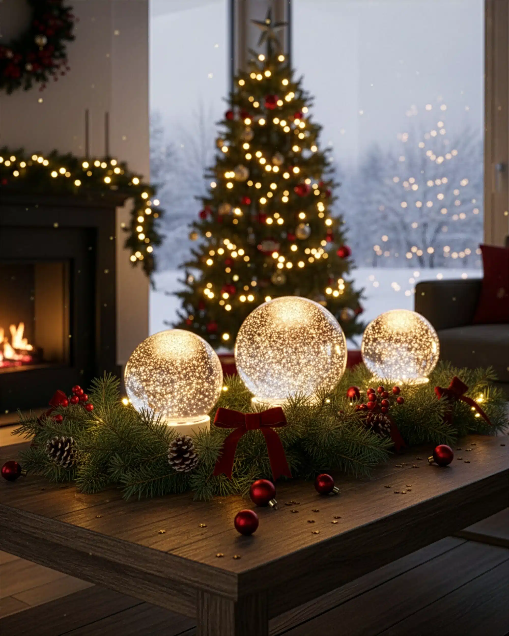 SOMPEX – GLAMOR BAUBLE weiß – 18cm