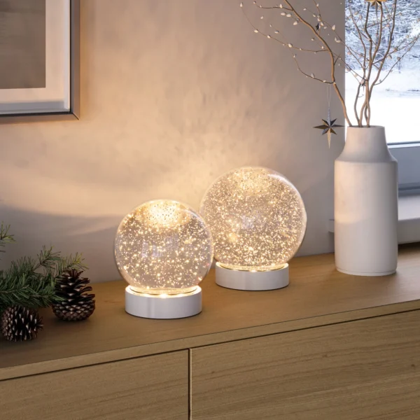 SOMPEX - GLAMOR BAUBLE weiß - 13cm