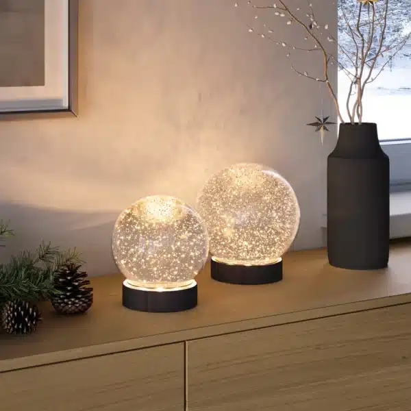 SOMPEX – GLAMOR BAUBLE schwarz – 13cm