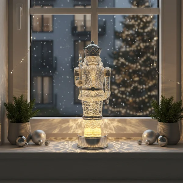 SOMPEX - GLAMOR Nutcracker - silber, 32 cm