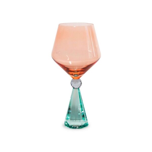 WD Lifestyle – Gin Tonic Glas, Hellblau u. Pfirsichfarben