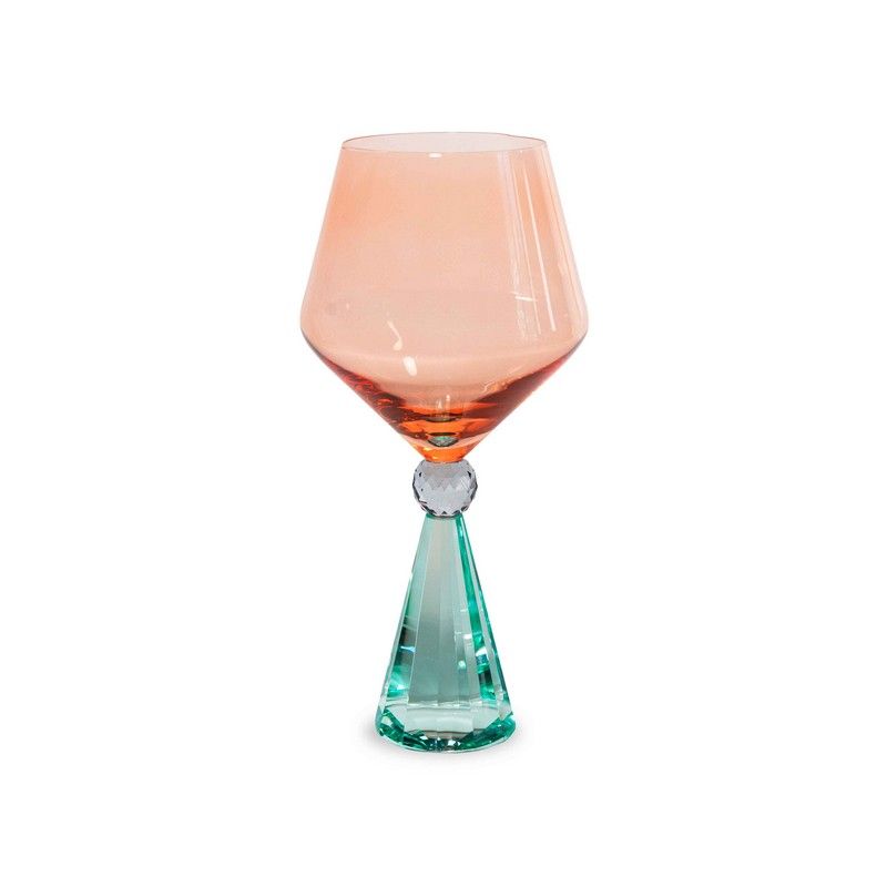 WD Lifestyle – Gin Tonic Glas, Hellblau u. Pfirsichfarben