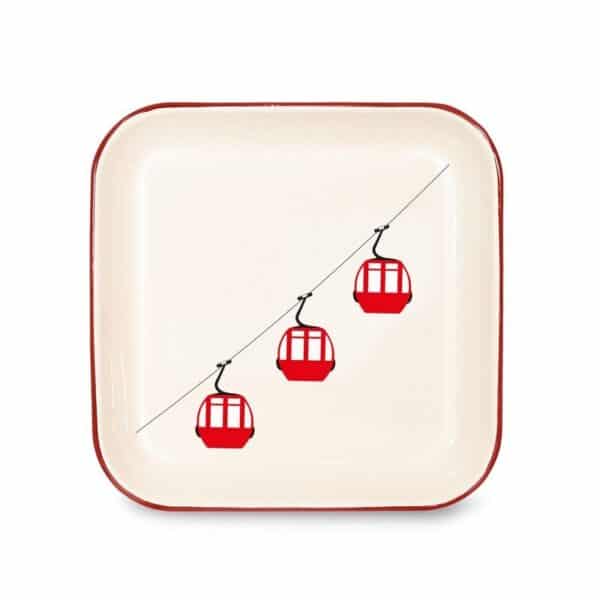WD Lifestyle – Emaille-Tablett Seilbahn